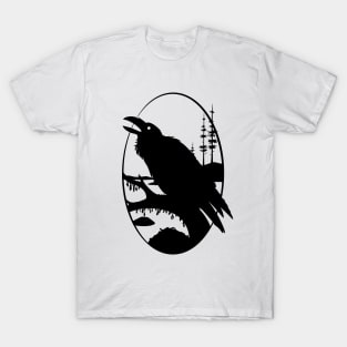 Raven Silhouette IV T-Shirt